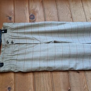 Madewell Paper Bag Tapered Pants in Glen Plaid